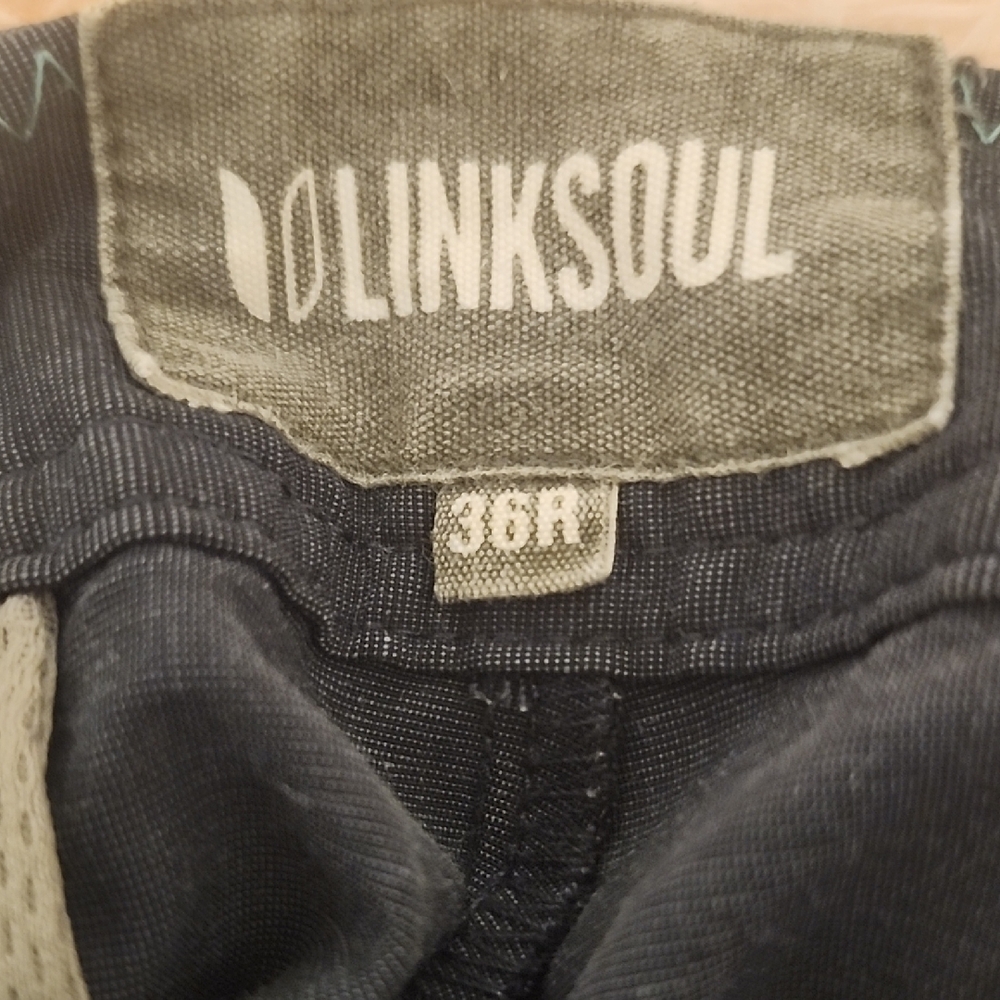 Linksoul Black Chinos - Slim Casual Men's Pants - Picture 3 of 3